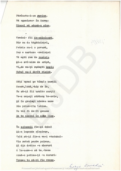 M-1248-2 - Glosa română. GEORGE COANDĂ